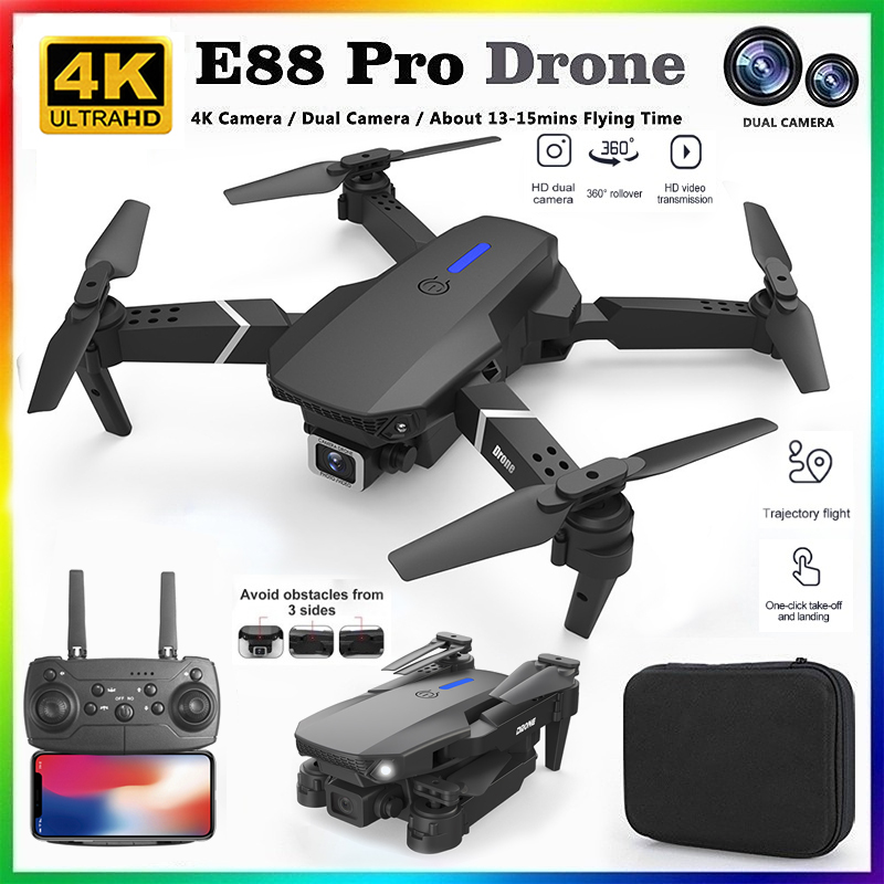 Drone Rc Helicopter With Camera - 2026 NOVO E88 Drone RC Profissional
