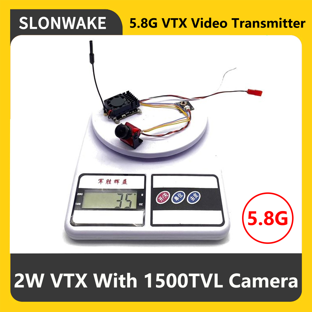 Rc Airplane Drone - Transmissor FPV VTX SLONWAKE 5.8G 2000mW