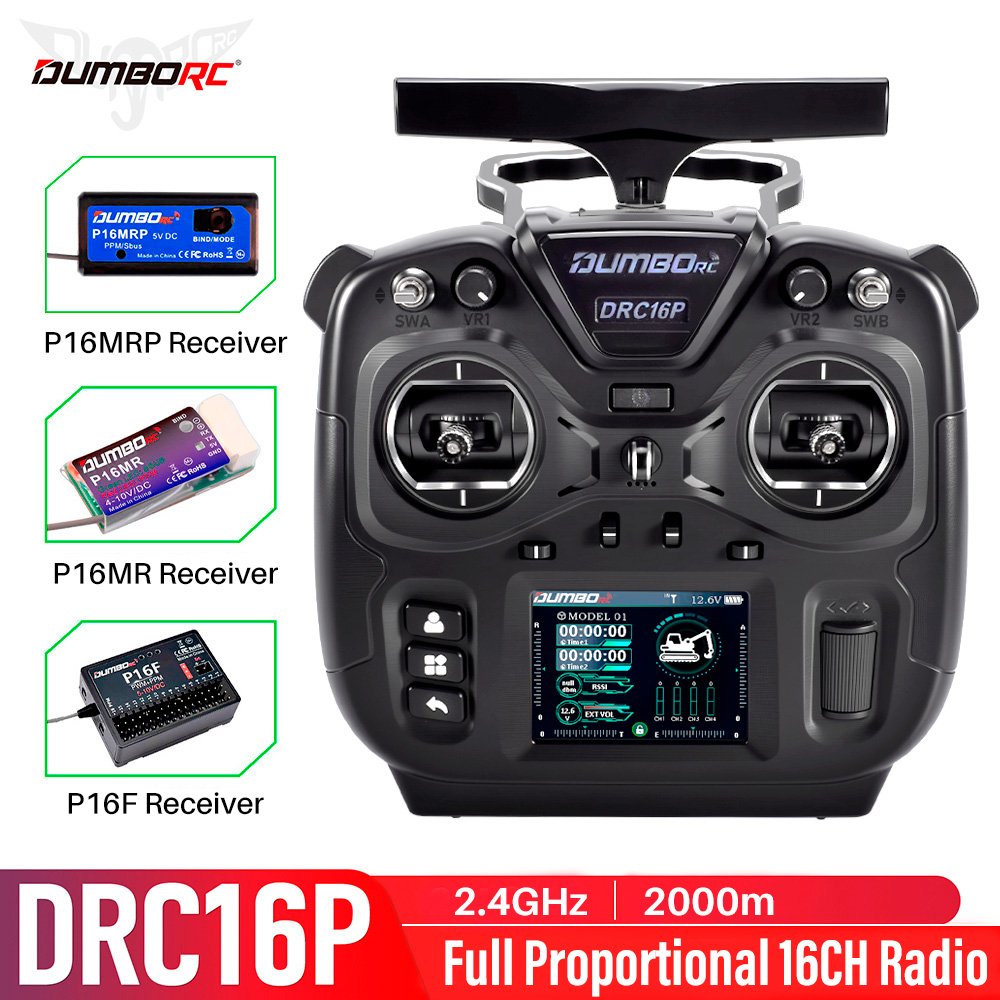 Plane Drone Rc - Transmissor RC DUMBORC DRC16P 16CH com