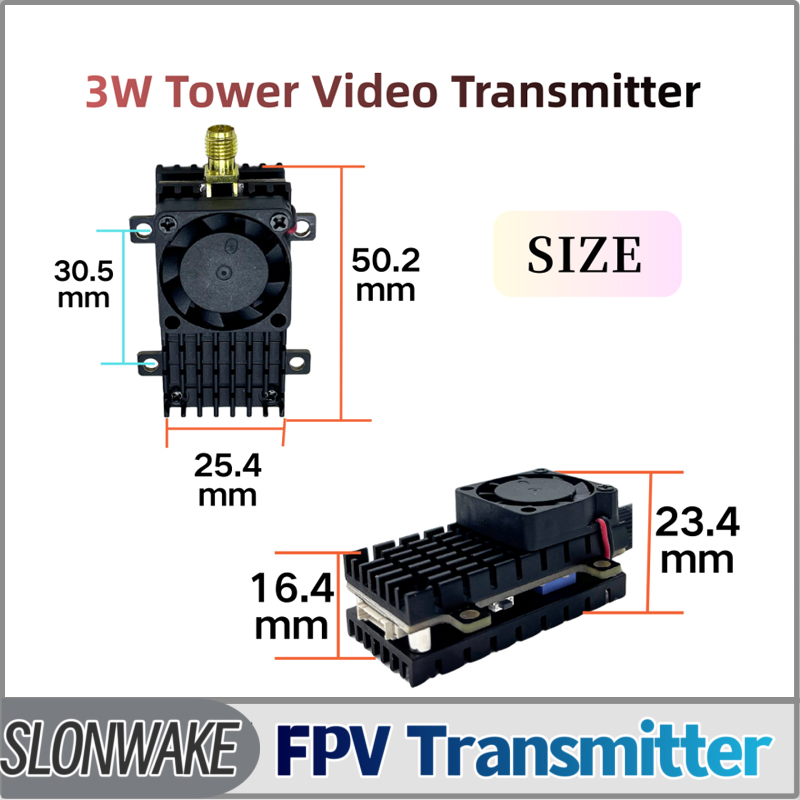 Rc Airplane Drone - SLONWAKE 5.8G 3000mW Simulação VTX FPV