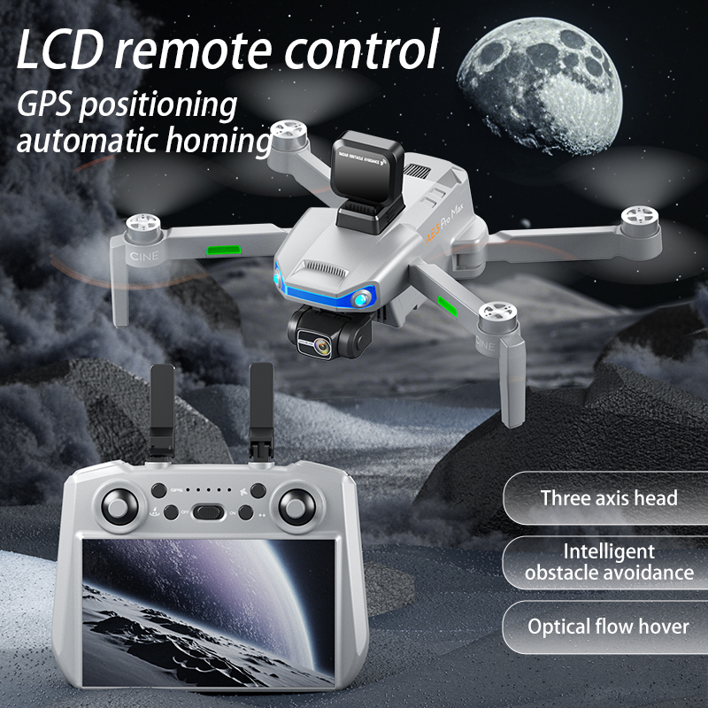 Ae3 pro max novo lcd sc gps dr - Drone Rc Helicopter With Camera avaliação e preço