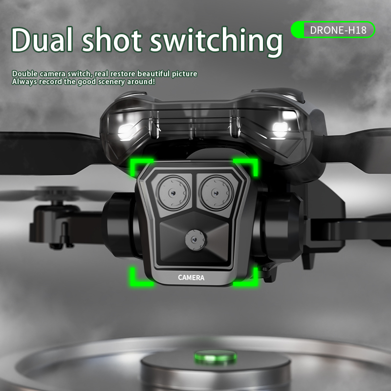 H18‑2 Drone RC dobrável com câ - Drone Rc Helicopter With Camera avaliação e preço