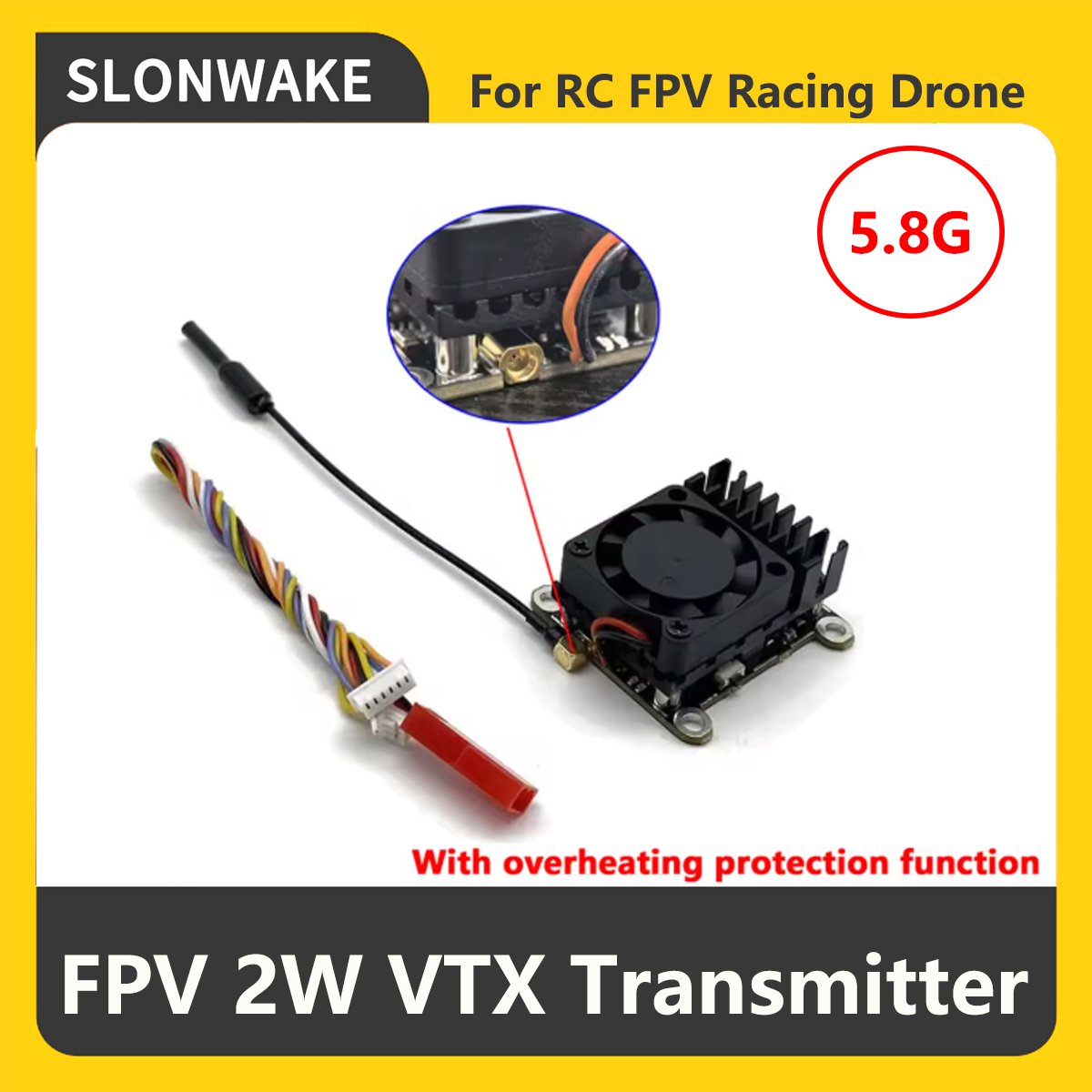 Transmissor FPV VTX SLONWAKE 5 - Rc Airplane Drone avaliação e preço