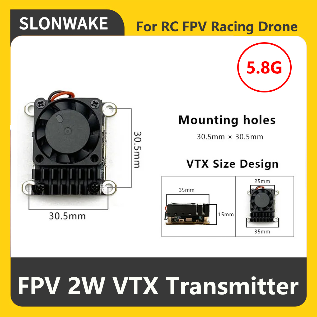 Transmissor FPV VTX SLONWAKE 5 - Rc Airplane Drone avaliação e preço