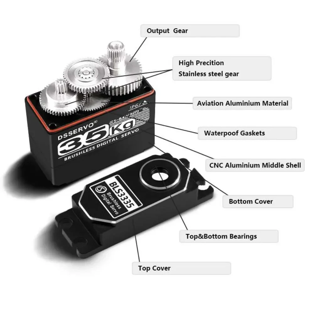 35kg bls3335 servo motor digit - Plane Drone Rc avaliação e preço
