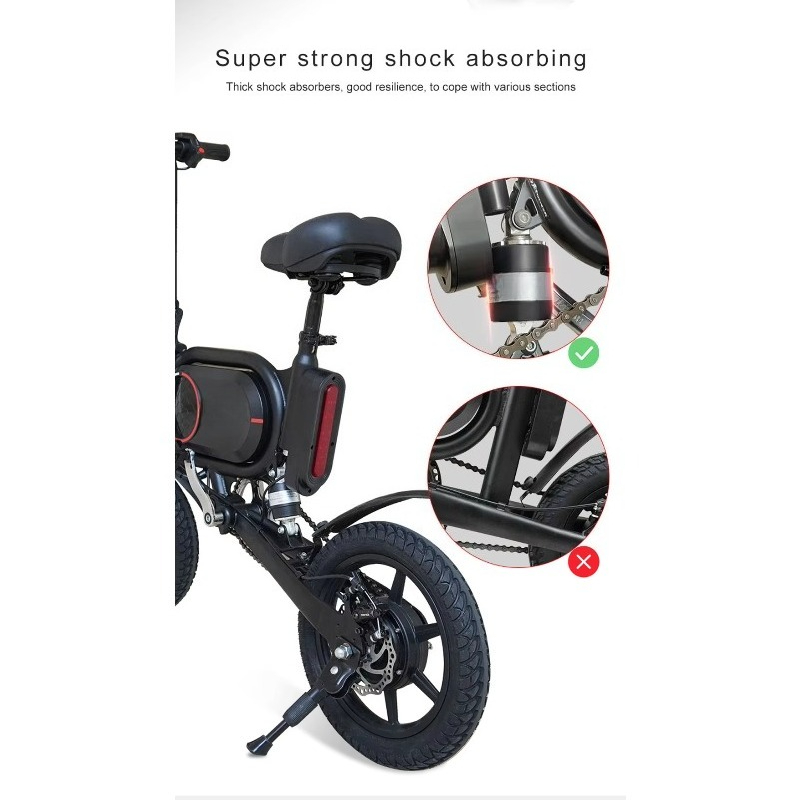 Bicicleta Elétrica Dobrável de - Brushless Motor avaliação e preço